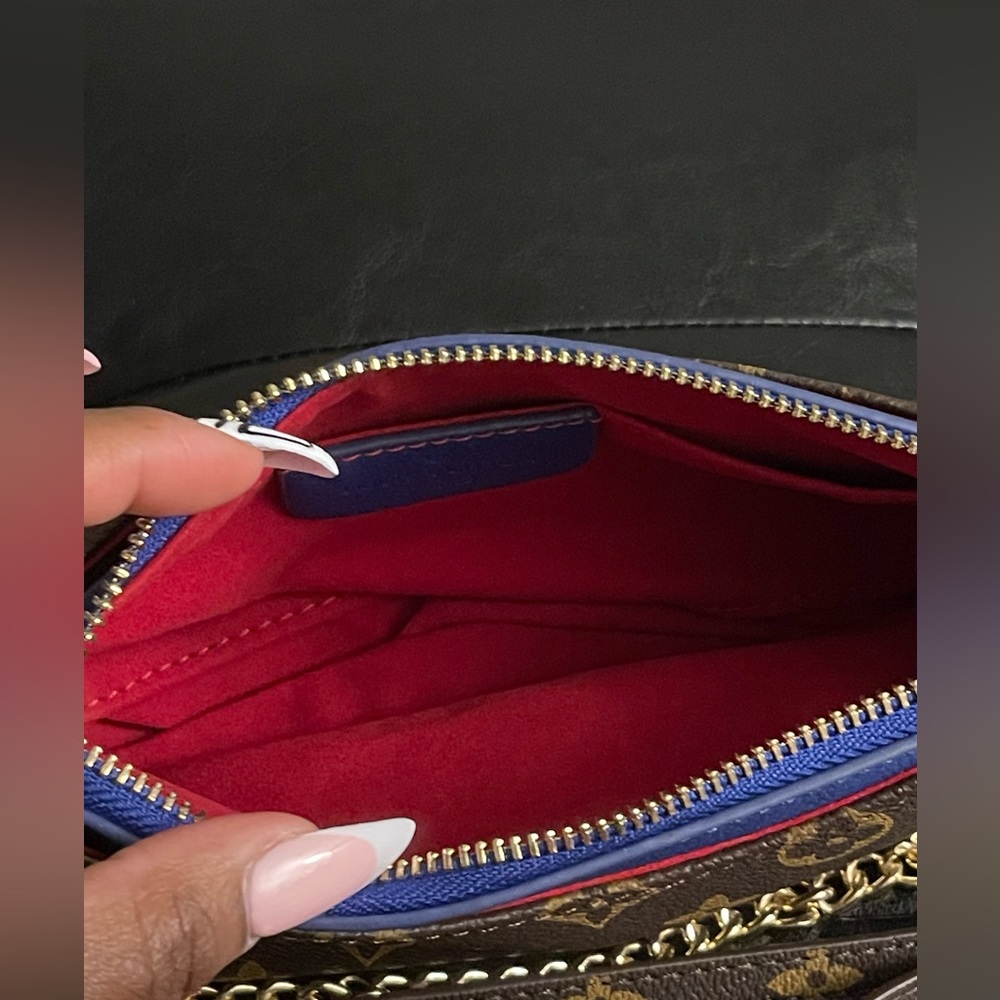 Monogram Canvas Multi-Color Crossbody Pochette fashion bag💙 - Picture 5 of 13
